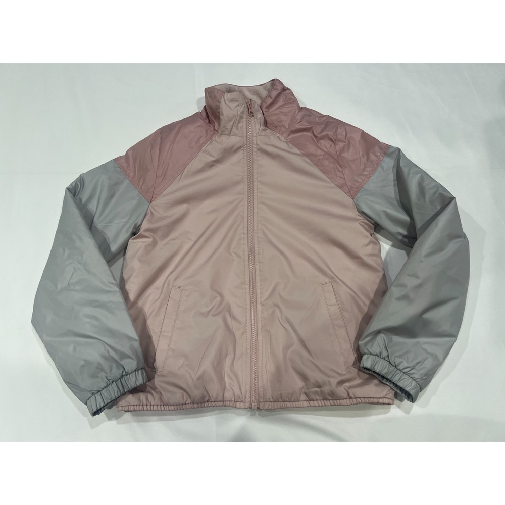 Oshkosh B'gosh Jacket Girls 14 Pink Lightweight Full Zip Fleece Lined Kidcore
